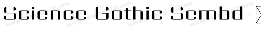 Science Gothic Sembd字体转换
